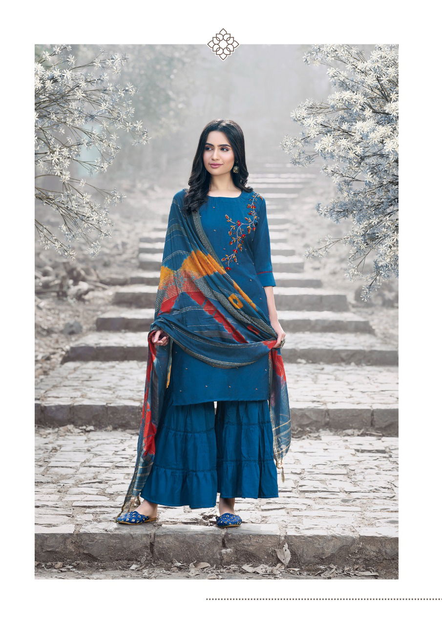 Parra Aliana 1 Heavy Festive Wear Silk With Handwork Latest Ready Made Collection